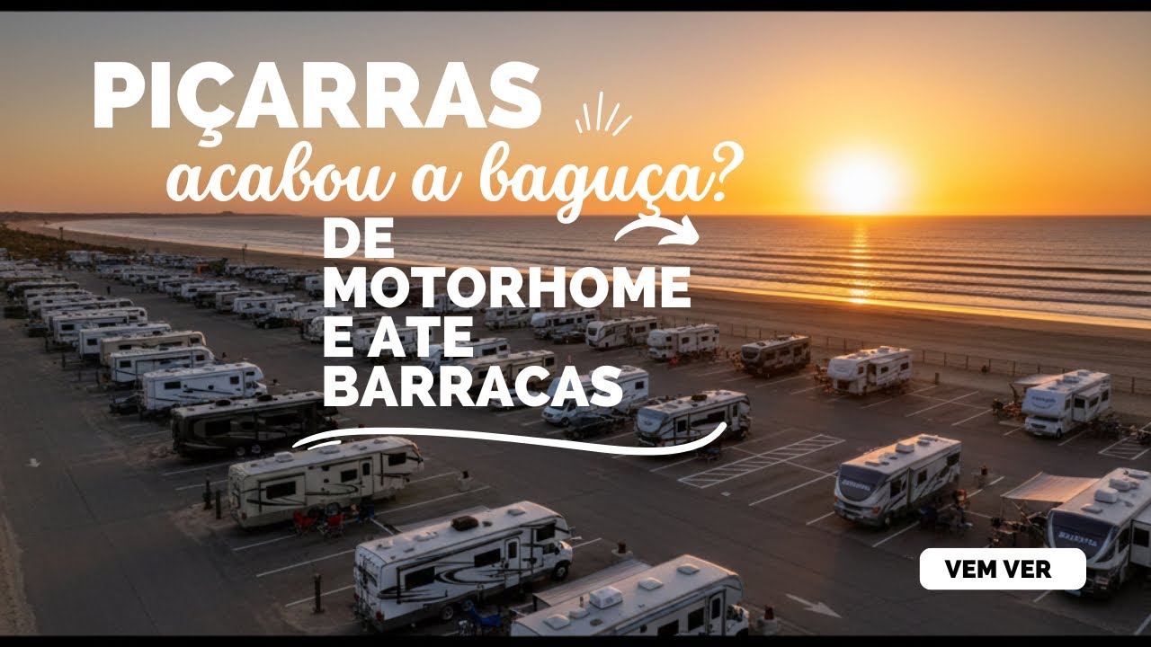 BALNEÁRIO PIÇARRAS ERA TERRA SEM LEI . #estacionamento #motorhome #praia 