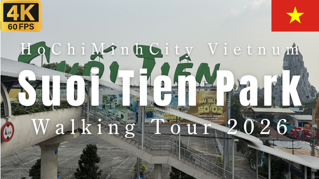 [4K] Suoi Tien Park Ho Chi Minh City Vietnam Walking Tour 2026