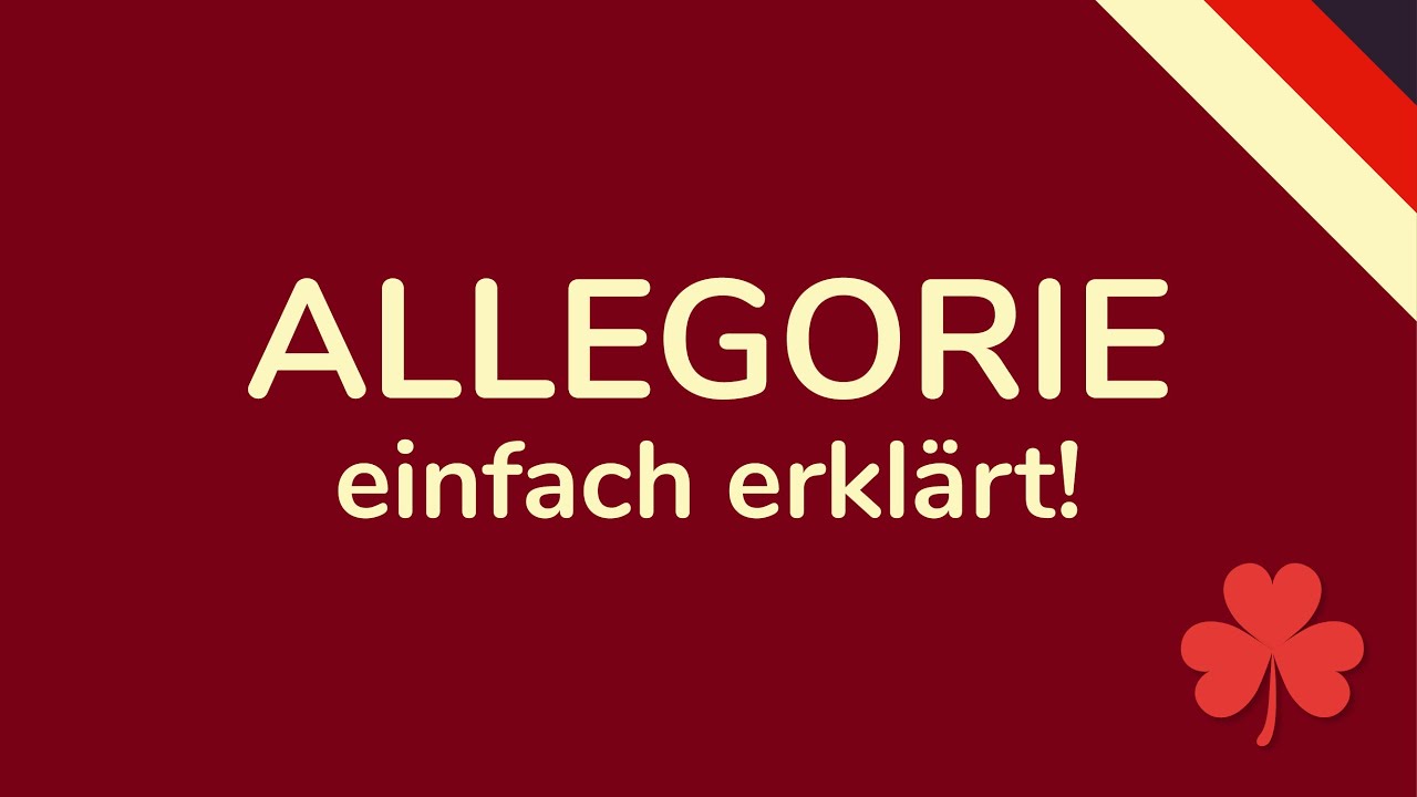 ALLEGORIE - schnell & einfach erkl&auml;rt (rhetorische Mittel animiert) 🇩🇪