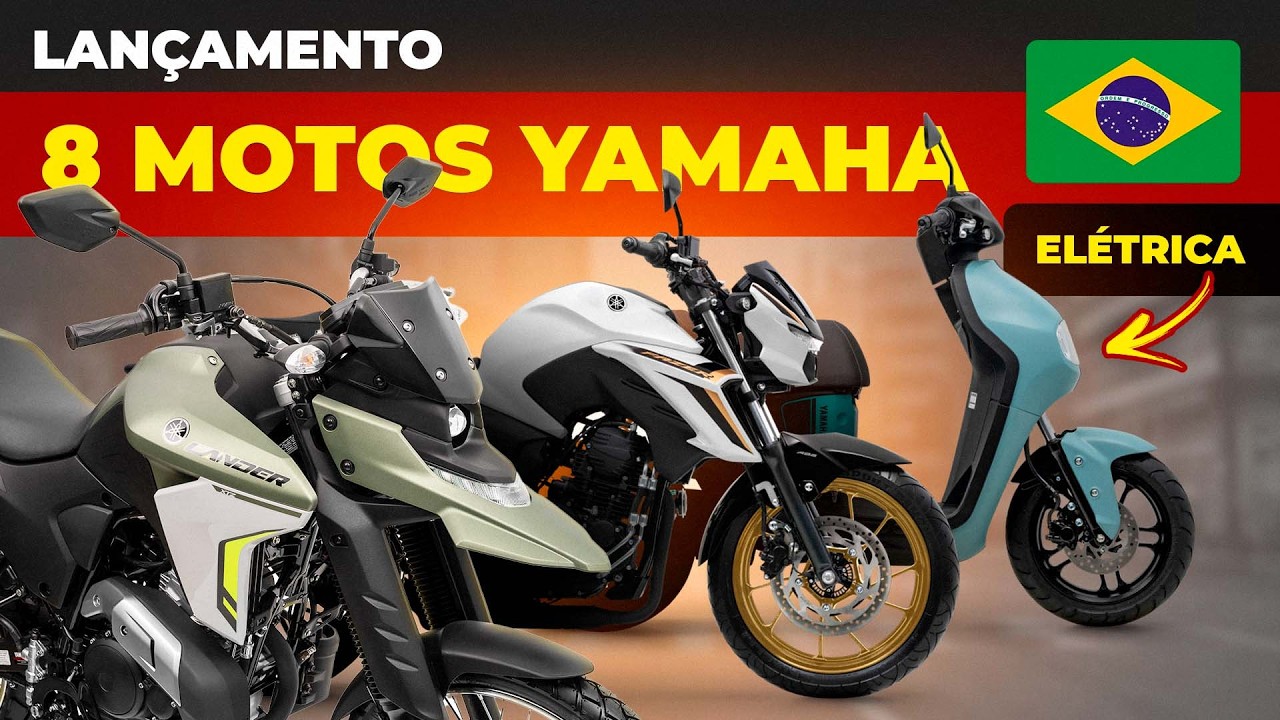 LANÇAMENTO YAMAHA: ELÉTRICA, LANDER 2025, FACTOR 2025, FACTOR DX, NMAX, XMAX, FZ15 2025 E FZ25 2025