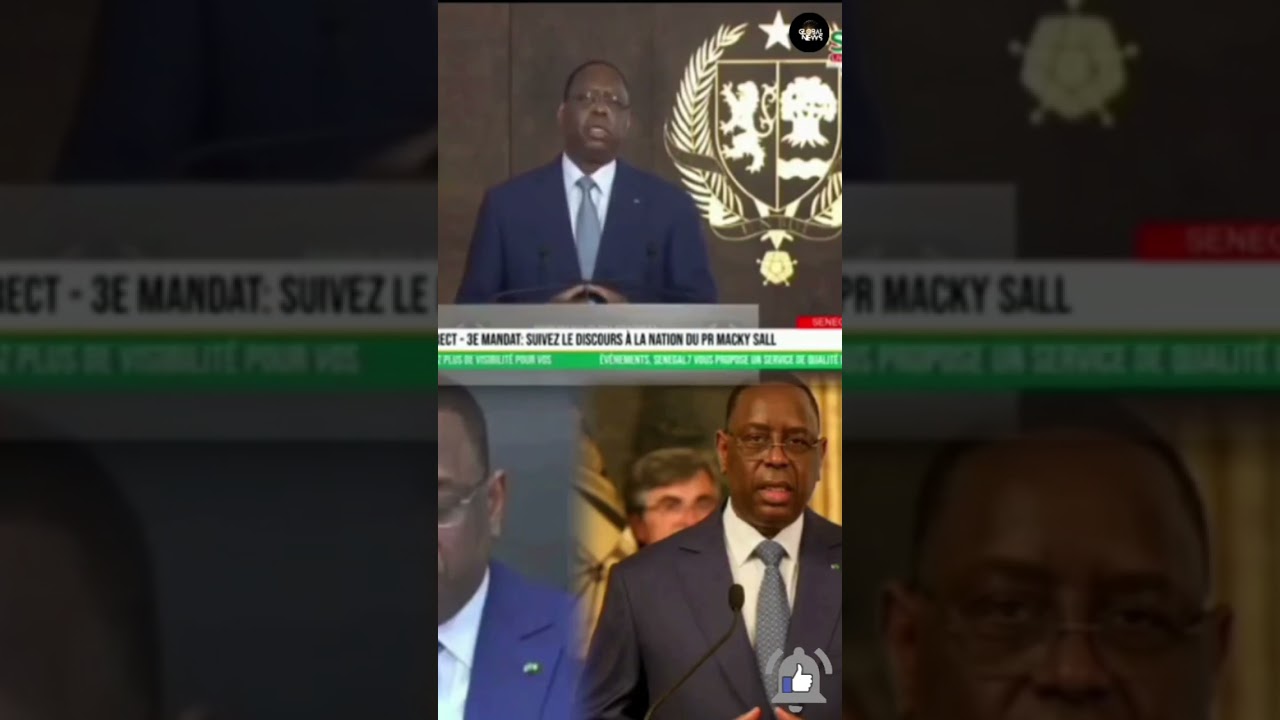 S&eacute;n&eacute;gal : le discours  du pr&eacute;sident Maky sall  qui ne se pr&eacute;sentera pas &agrave; la pr&eacute;sidentielle 24