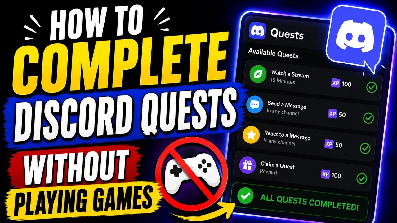 How To Complete Discord Quests Without Playing Games