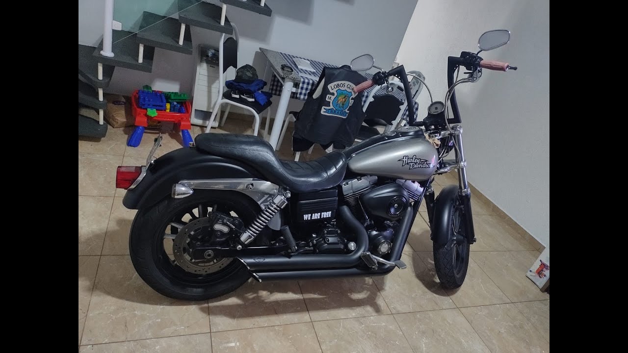 Trocando o Guidão da minha Dyna.😏