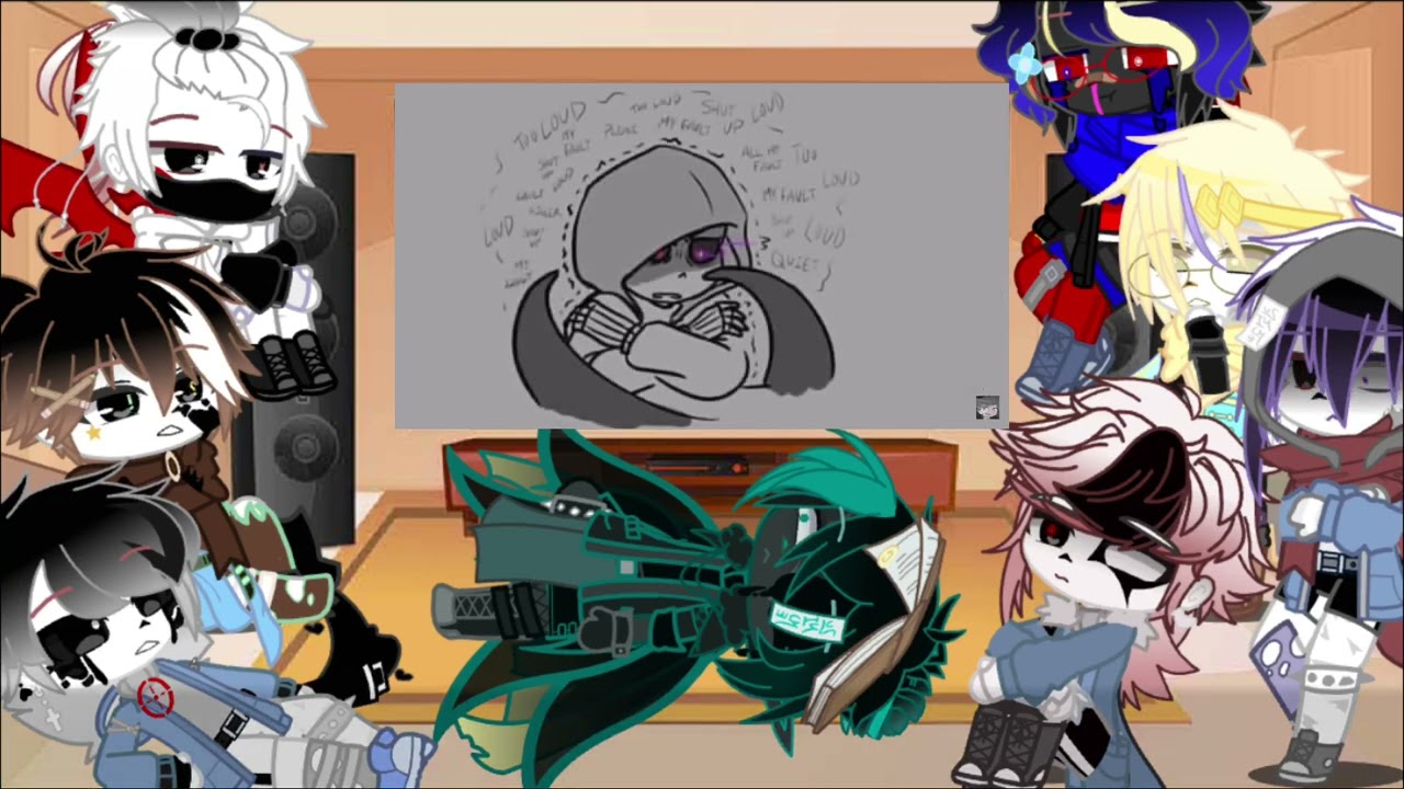 -Sans aus react to, “what if blue joined the bad sans?”- creds in description!