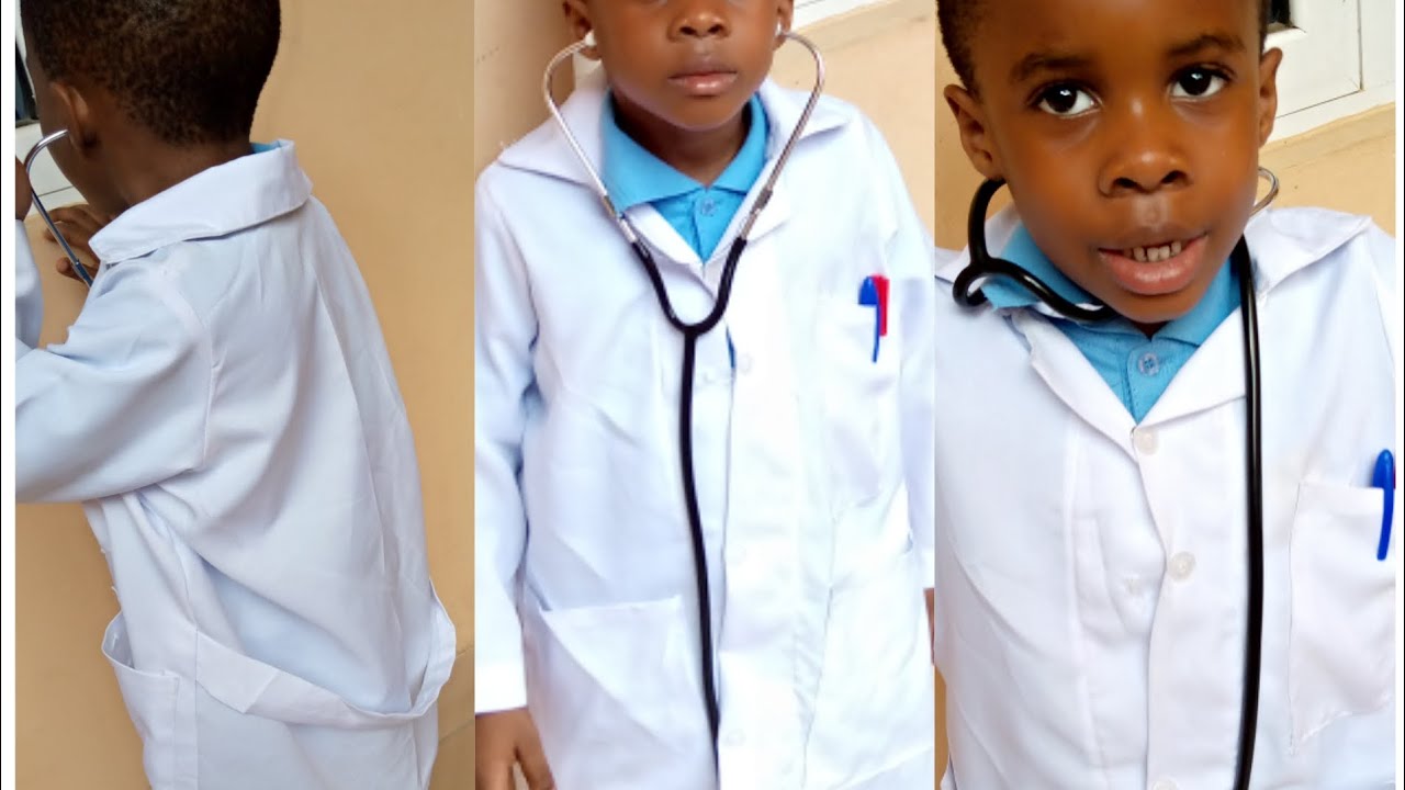 How to cut and sew a cut together lab coat, the simplest method.