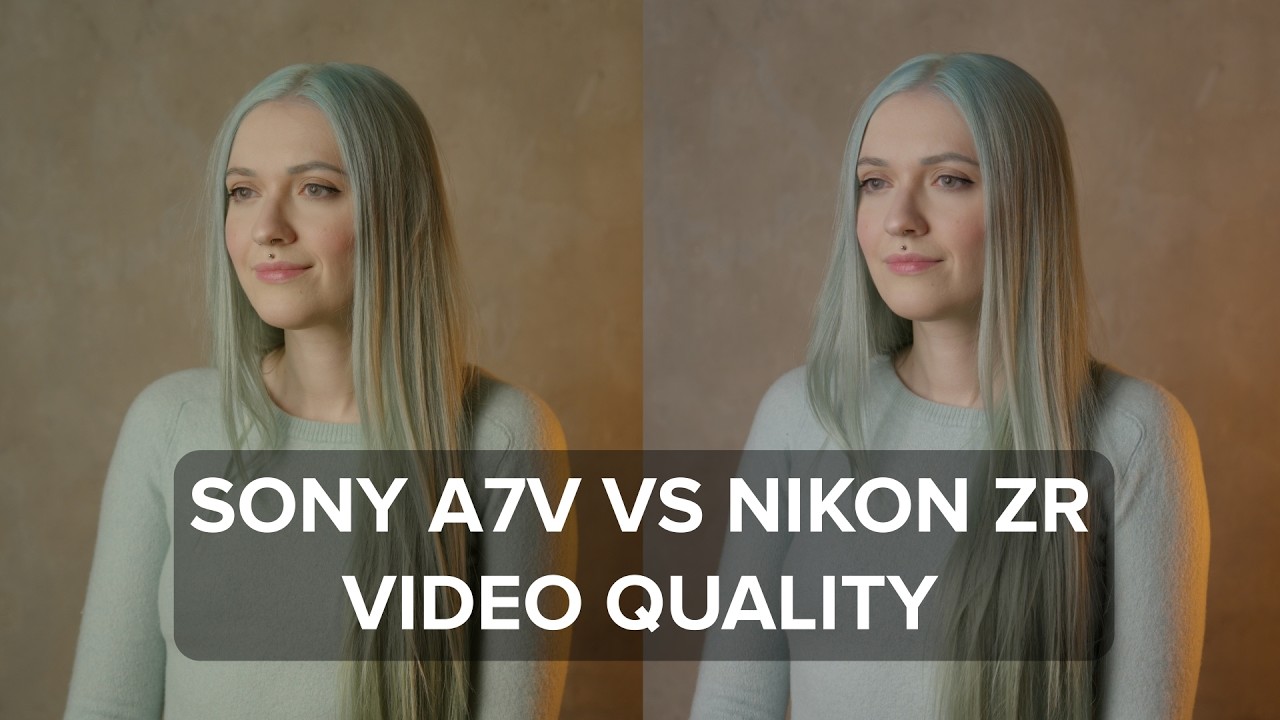 Sony A7V vs Nikon ZR Video Quality (Detail, Latitude, ISO, Color)