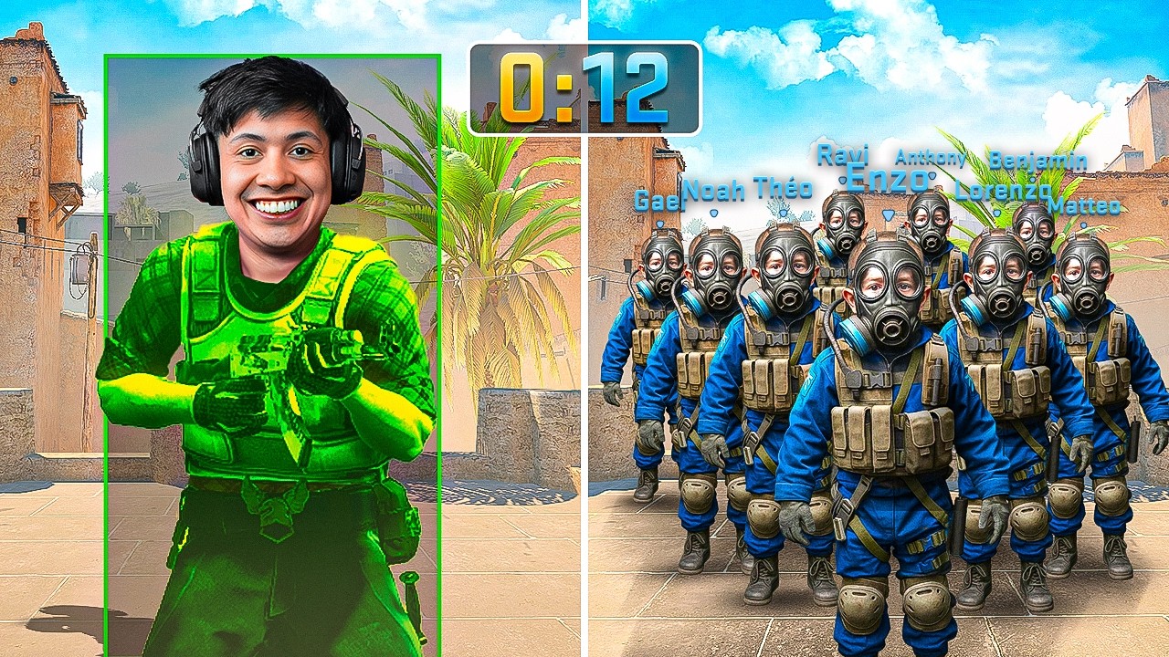 1 WALLHACK vs 10 CRIANÇAS no CS 2! (eles deram a vida...)