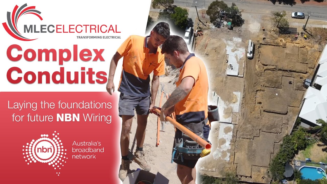 Complex Conduits! NBN Wiring on a New Build - MLEC Electrical