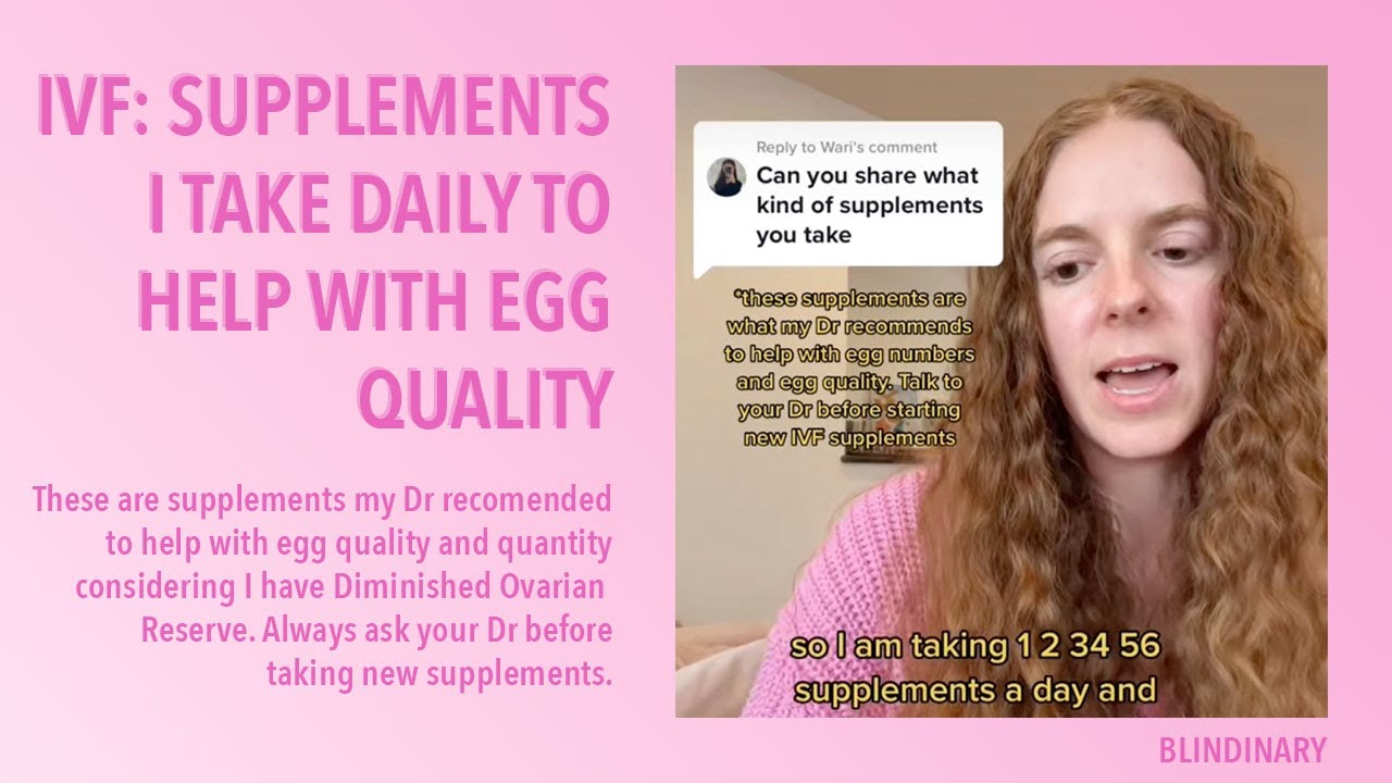 IVF: Daily Supplements to Help w Egg Quality and Quantity