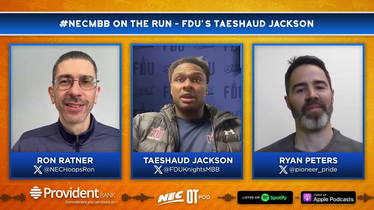 #NECMBB On The Run - FDU's Taeshaud Jackson