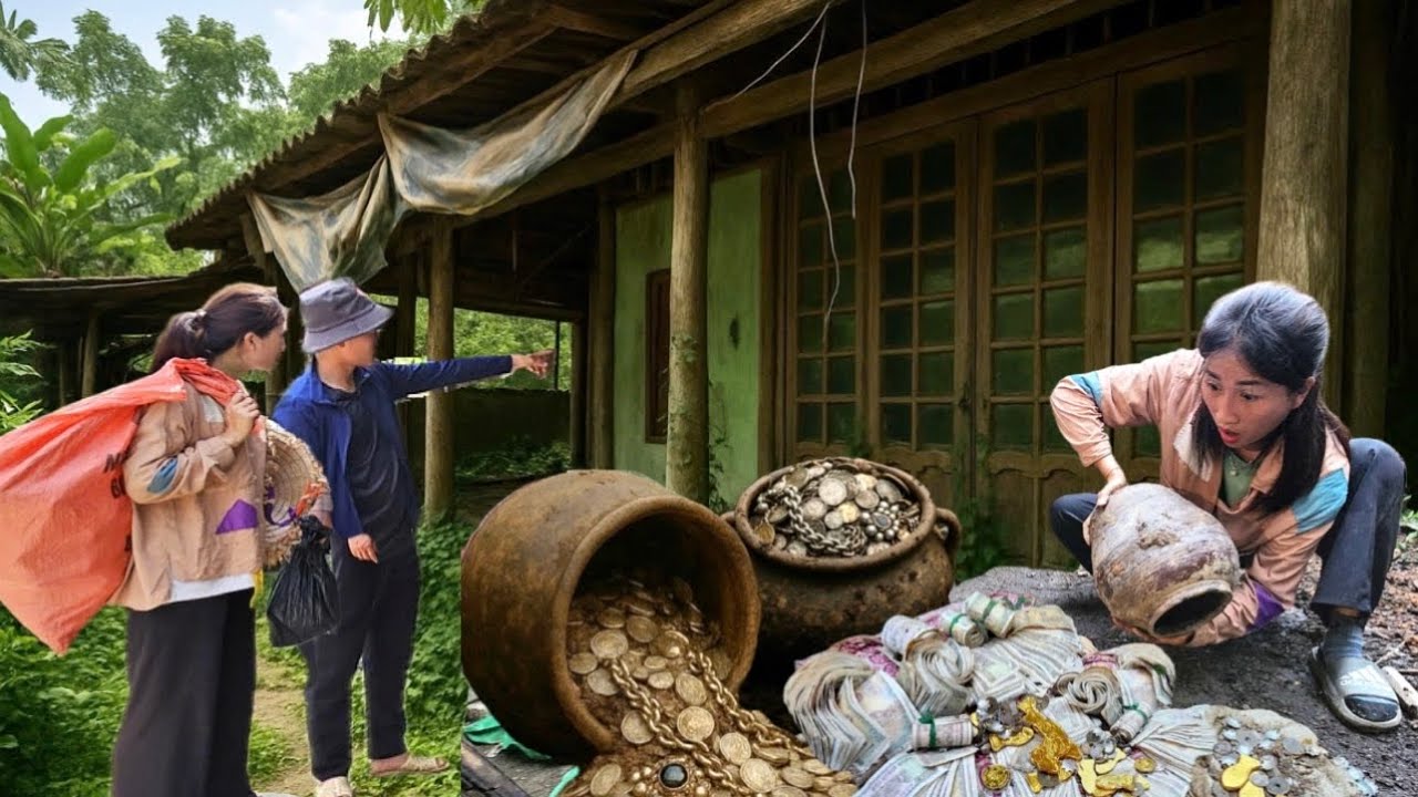 Young girl buys an abandoned old house: accidentally opens a treasure buried for decades