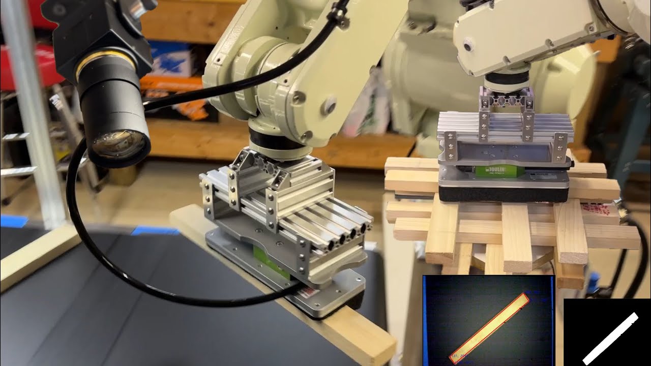 Restoring Old Industrial Robot and Giving it Vision to Stack Wood @StuffMadeHere