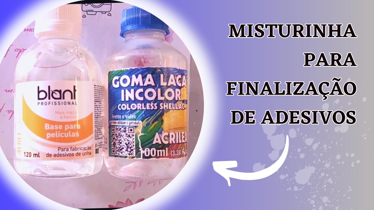 Venha aprender a fazer essa misturinha para finalizar os adesivos de unhas