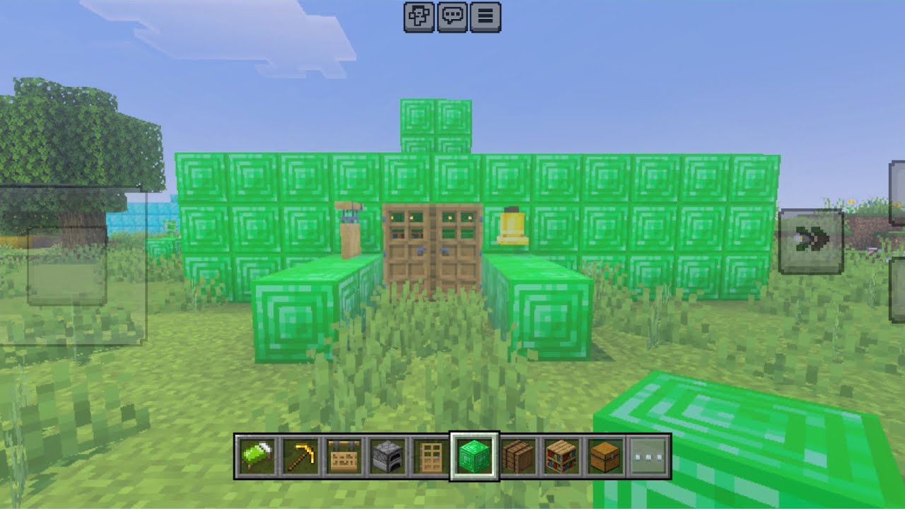 Terceiro episódio jogando Minecraft construindo uma casa de gema ￼