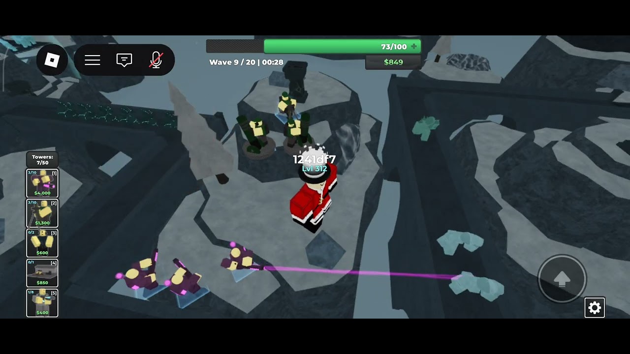 Solo frozen fortress/base tower defense