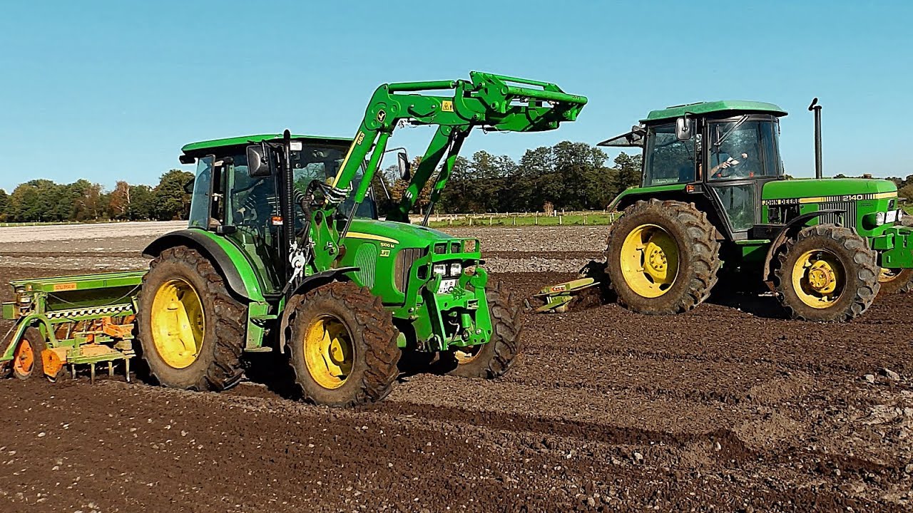 Triticale säen 🌱 || John Deere 5100M und John Deere 2140