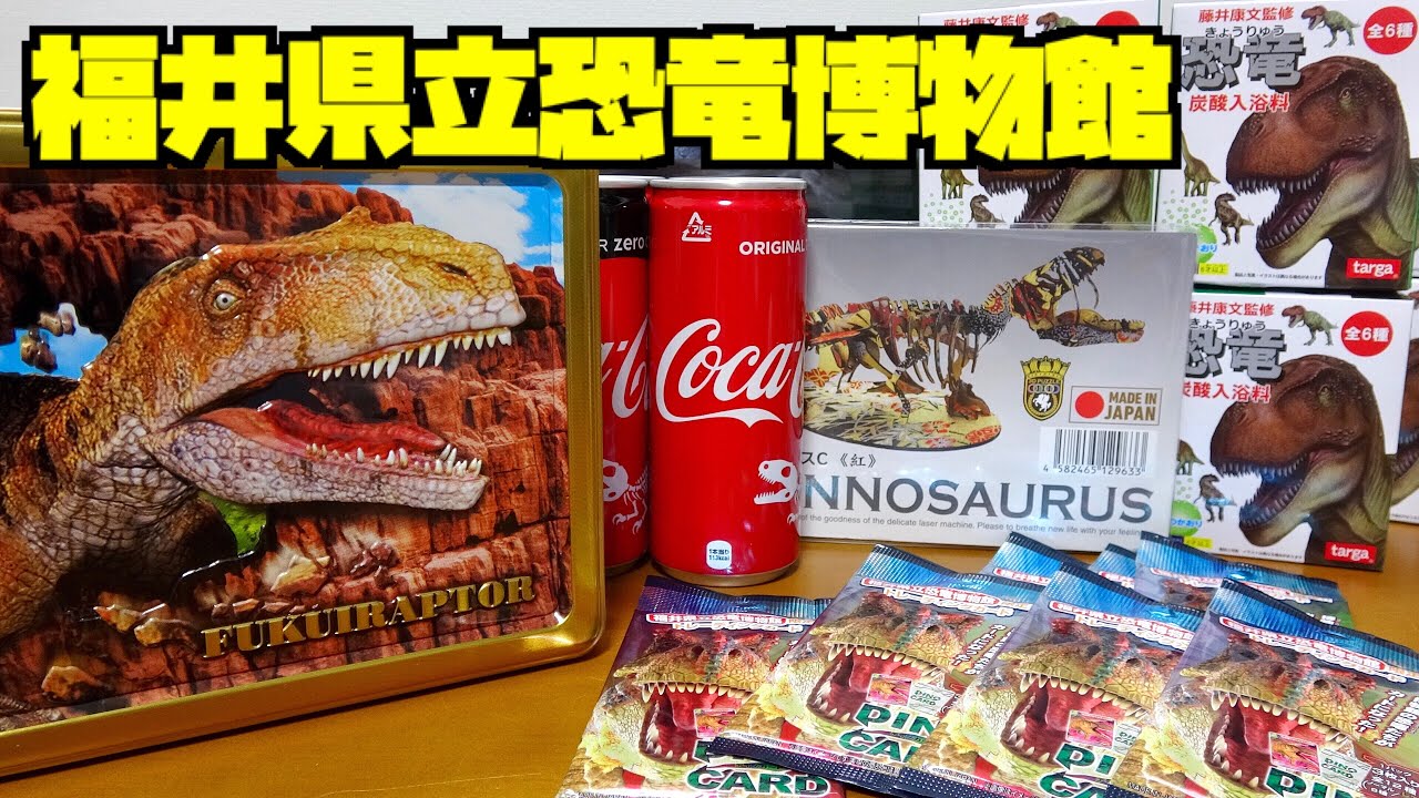 福井県立恐竜博物館のお土産! 飲むのが勿体なくなる恐竜プリントがされた恐竜コーラ!