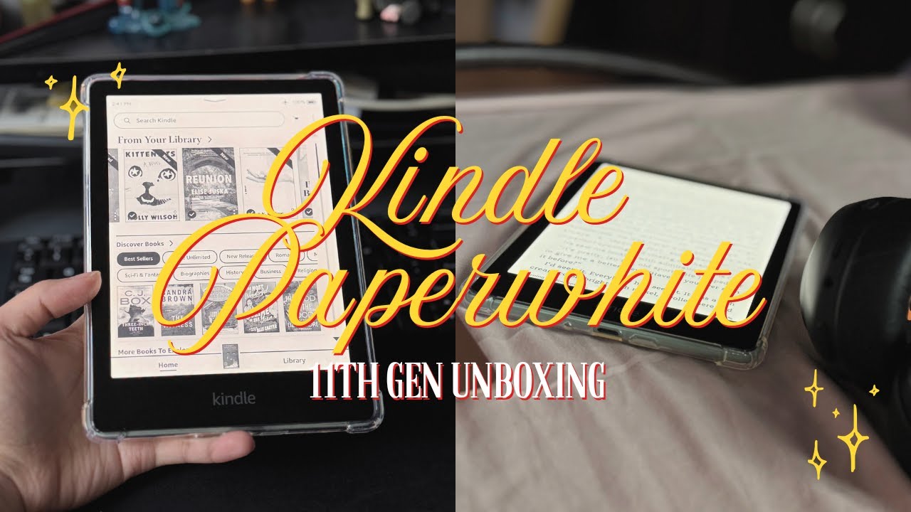 gifted myself the 11th gen kindle paperwhite! unboxing and first impressions ✨