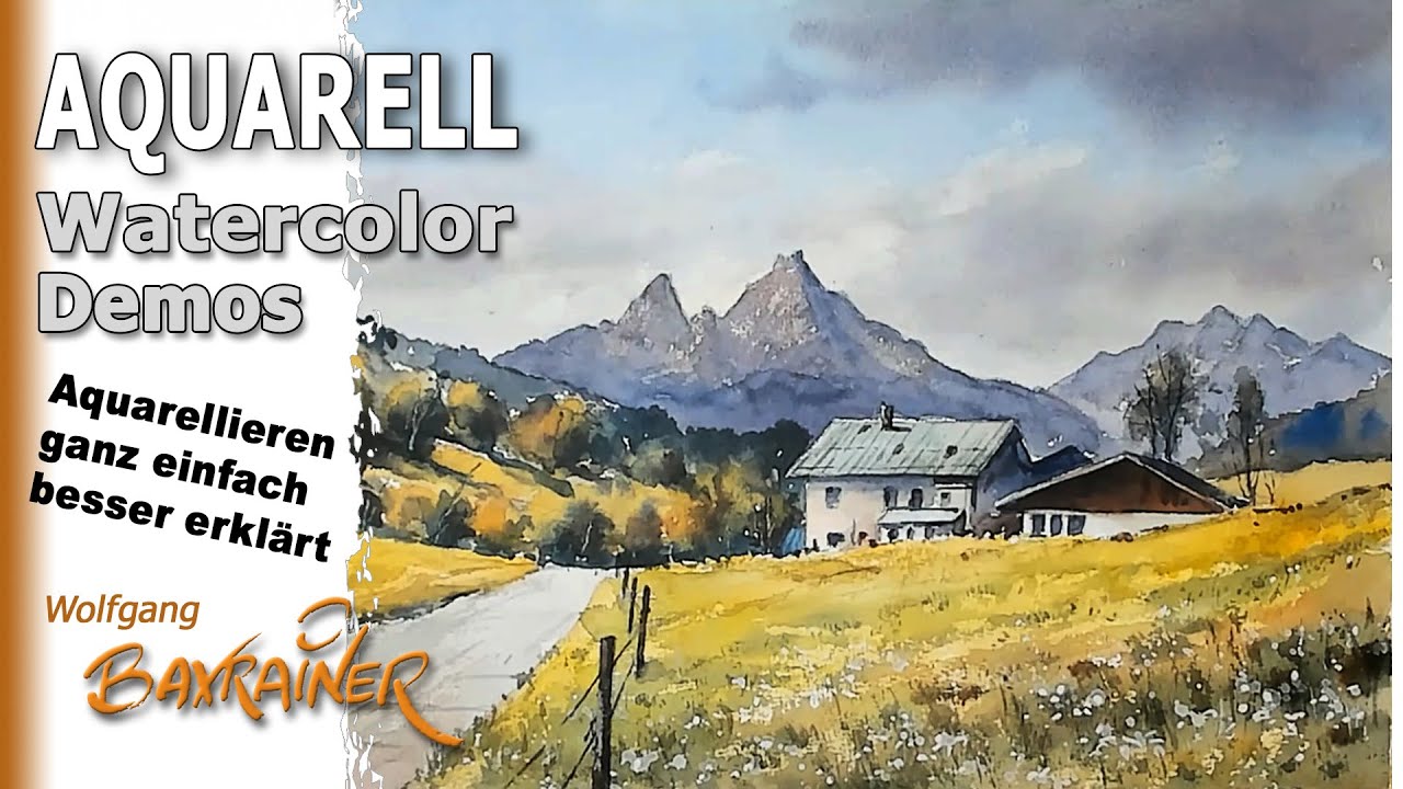 Aquarell: Schwierig, aber zu schaffen: Der Watzmann