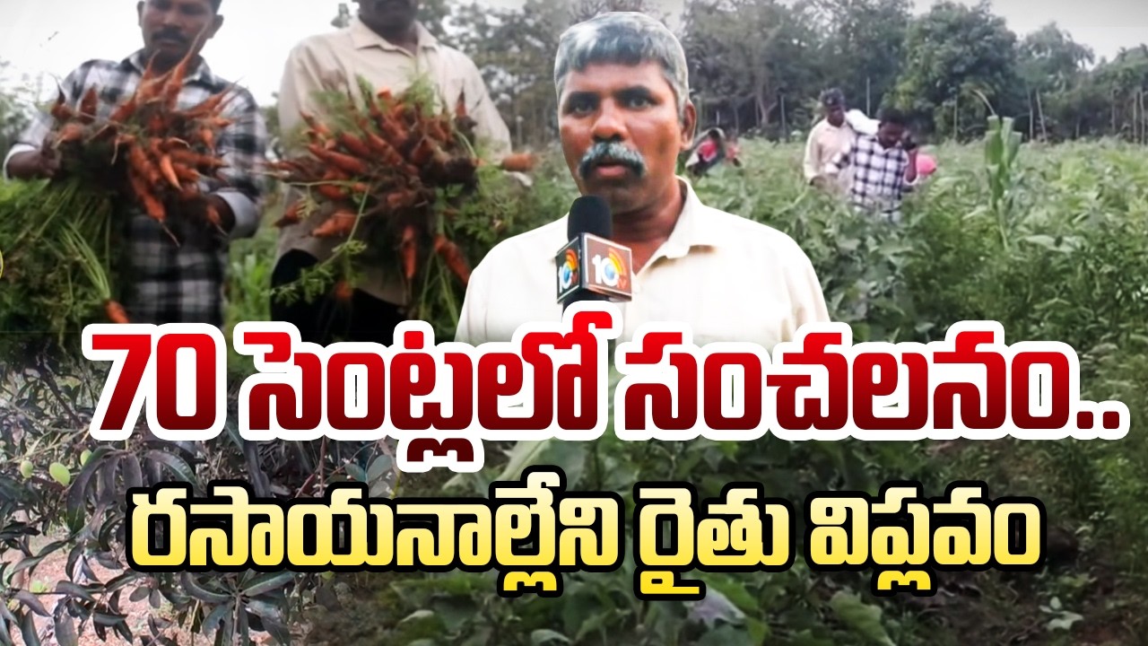 Vegetable Farming In 70 Cents of Chemical-Free | 70 సెంట్లలో సంచలనం.. రసాయనాల్లేని రైతు విప్లవం