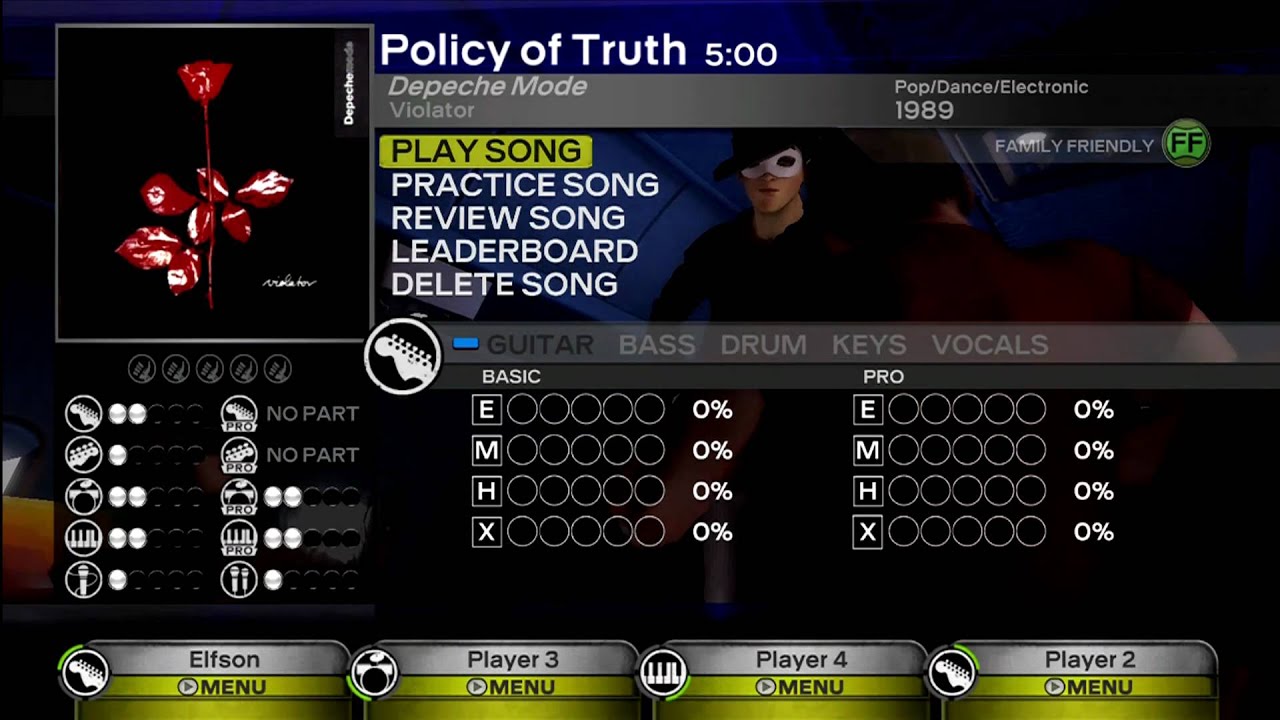 Policy of Truth - Depeche Mode Expert (All Instruments) Rock Band 3 DLC