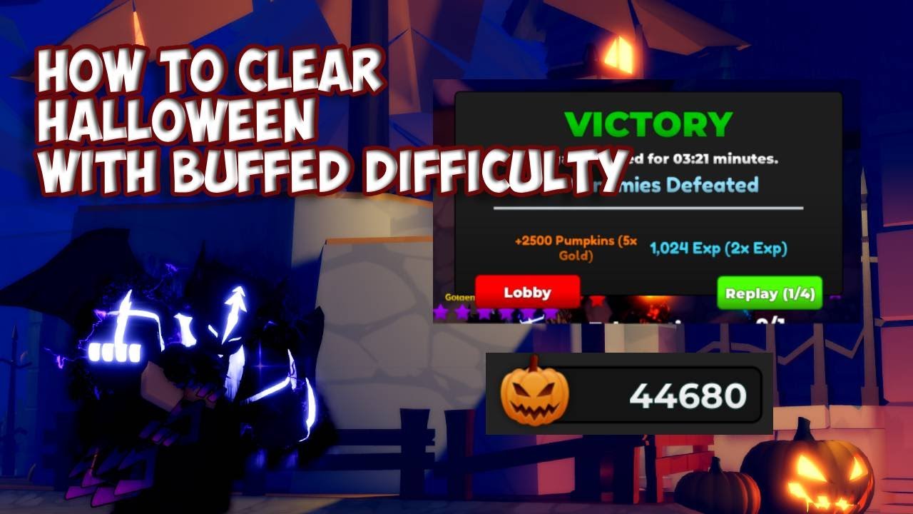 HOW TO SOLO CLEAR PUMPKINS *FAST* IN THE HALLOWEEN EVENT | Ultimate Tower Defense