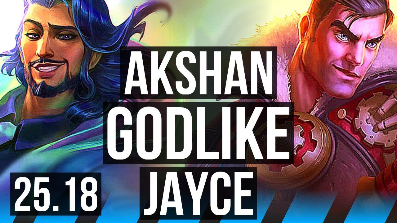 AKSHAN vs JAYCE (MID) | 7/0/4, Godlike | KR Master | 25.18