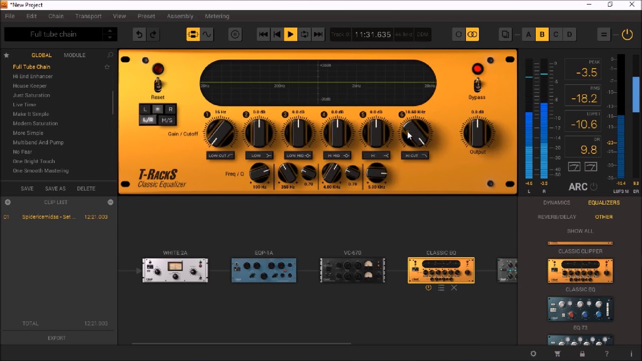 T Racks 5 MAX by IK Multimedia - Mastering A Full Track