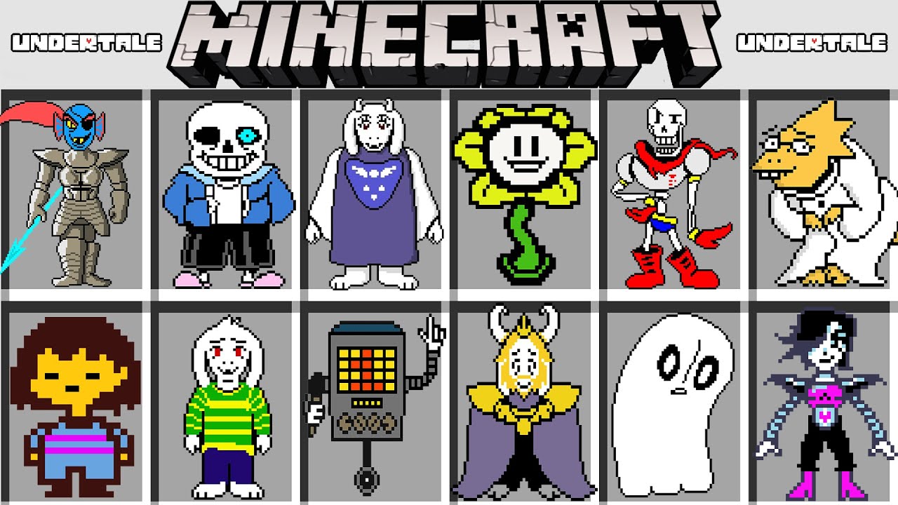 МОД НА БОССОВ АНДЕРТЕЙЛ В МАЙНКРАФТ ! UNDERTALE SANS ADDON MOD MINECRAFT BEDROCK