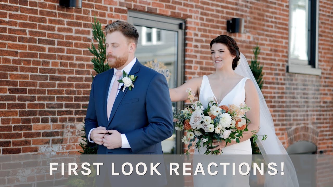 Emotional Groom Reactions at First Look with Bride | First Look | Pennsylvania Wedding Video