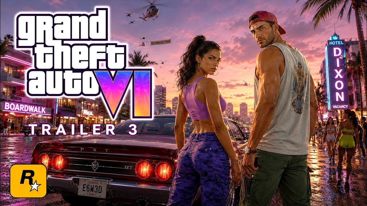 GTA 6 Trailer 3 Teaser & Official Gameplay Details