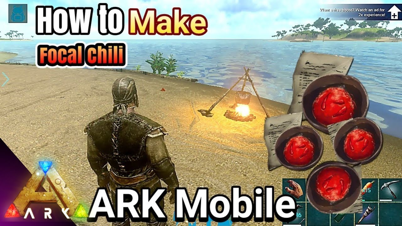 How to Make Focal Chili in ARK Mobile (Step by Step) |  Increase Crafting Skill | [Android/IOS]