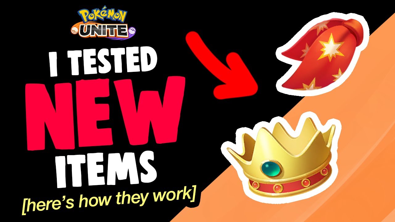 I TESTED the 2 NEW items in Pokemon Unite - Here's how they work!  | Drain Crown & Rapid Fire Scarf