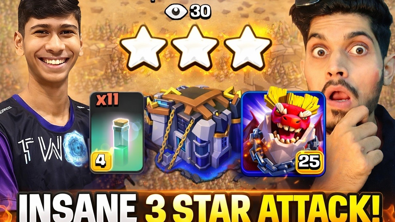 Drago is making Joke of TH18 Esport Mode (clash of clans)