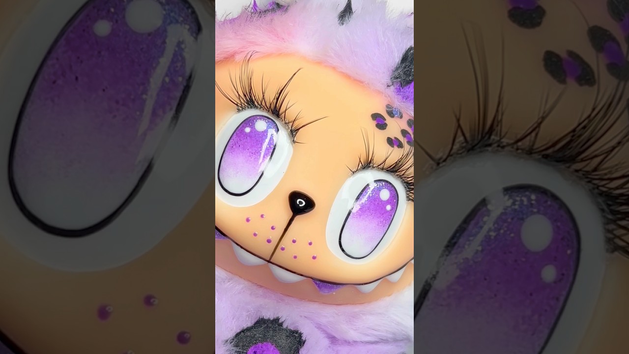 милый, но сделай его фиолетовым✨💜✨ #labaddie #labubu #lafufu #popmart #преображение #макияж #ногт...