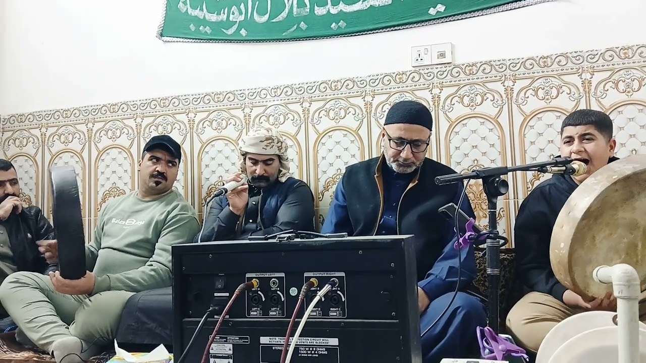 المداح عبدالله ابن ابو الحسن على لامام علي الهادي في تكية سيد بلال ابو شيبة 