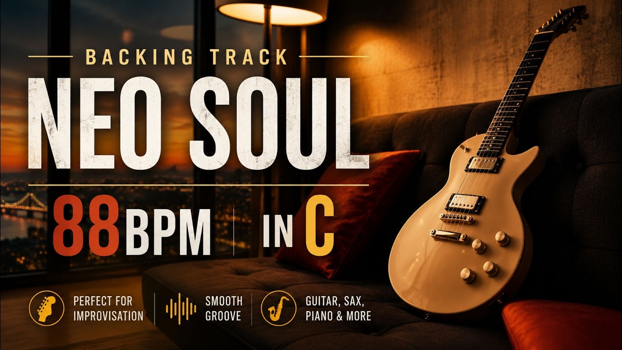 Neo Soul Backing Track in C - 88bpm
