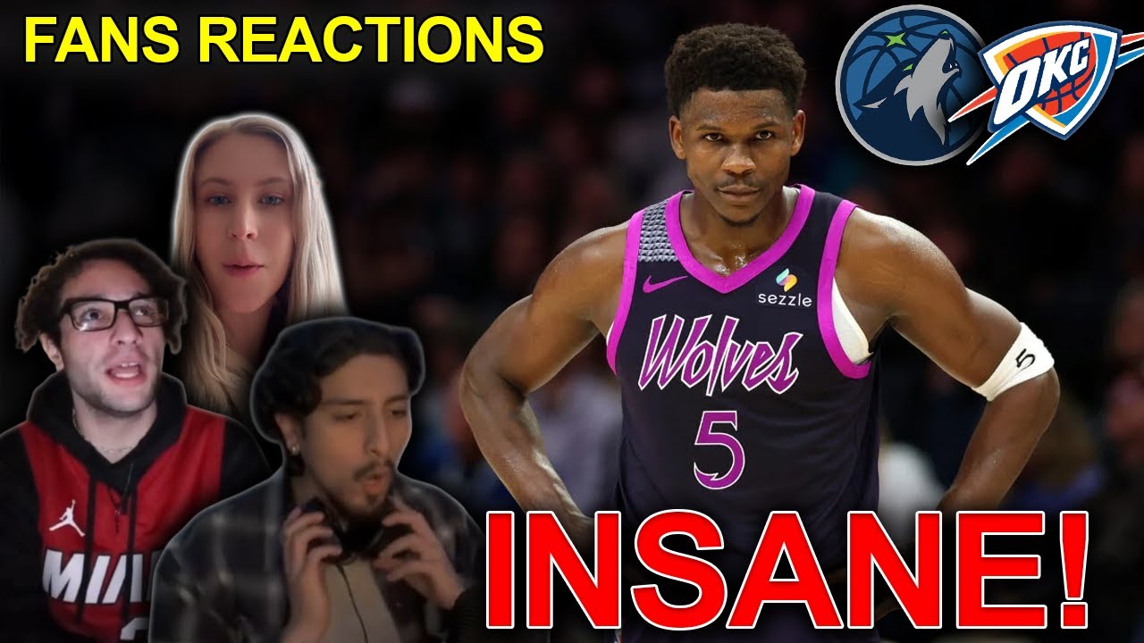 NBA fans reaction to Anthony Edwards’ CLUTCH performance vs OKC 🔥