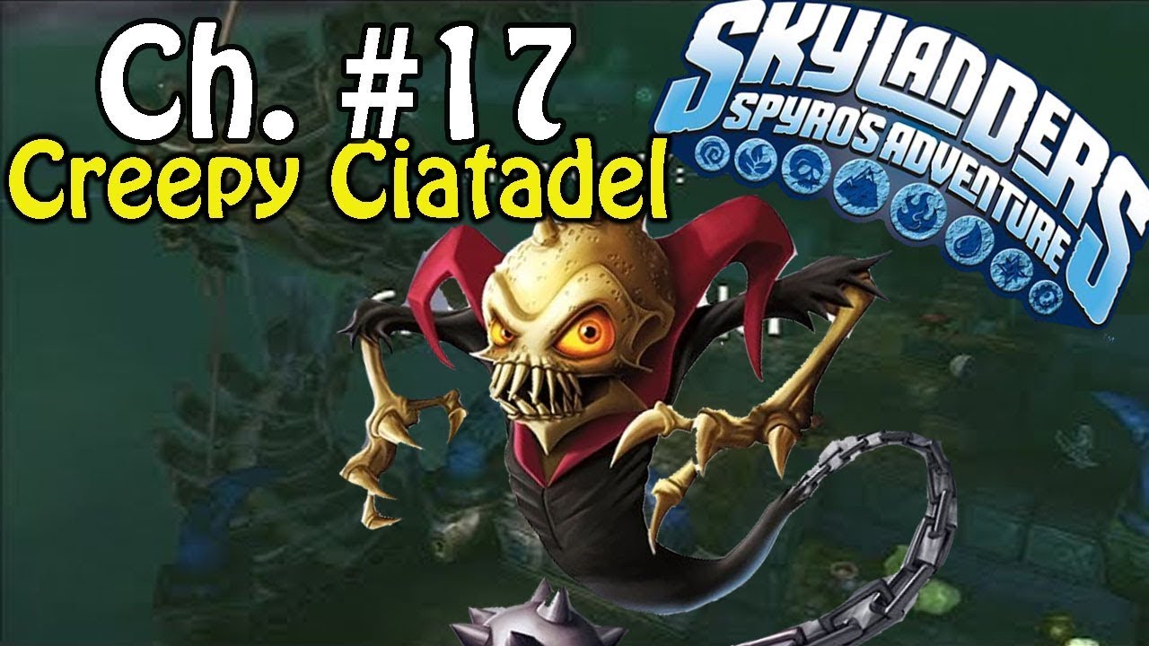 Skylanders Spyro's Adventure Wii Walkthrough Chapter 17 Creepy Citadel 100%