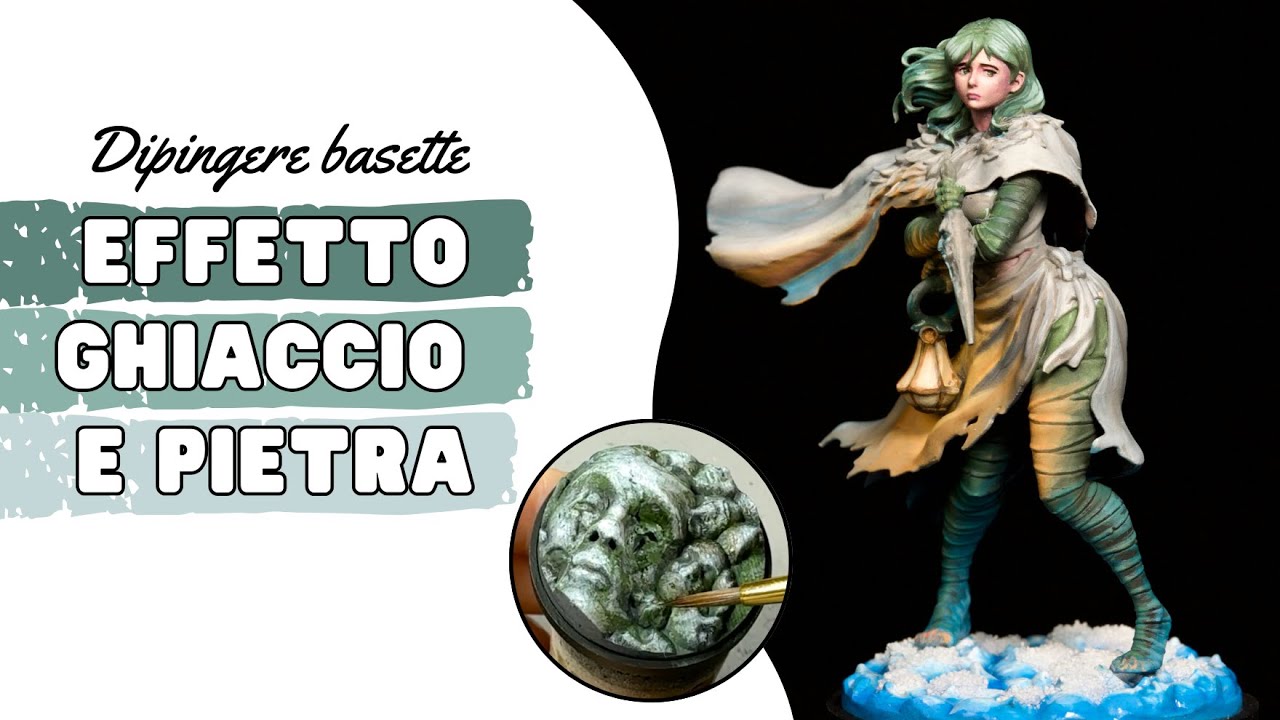 Dipingiamo BASETTE EFFETTO GHIACCIO e NEVE + PIETRA con muschio