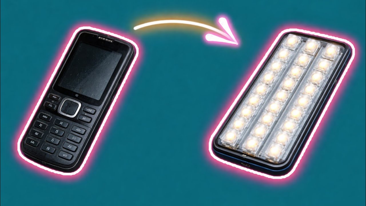 Turn an old phone into an LED flashlight