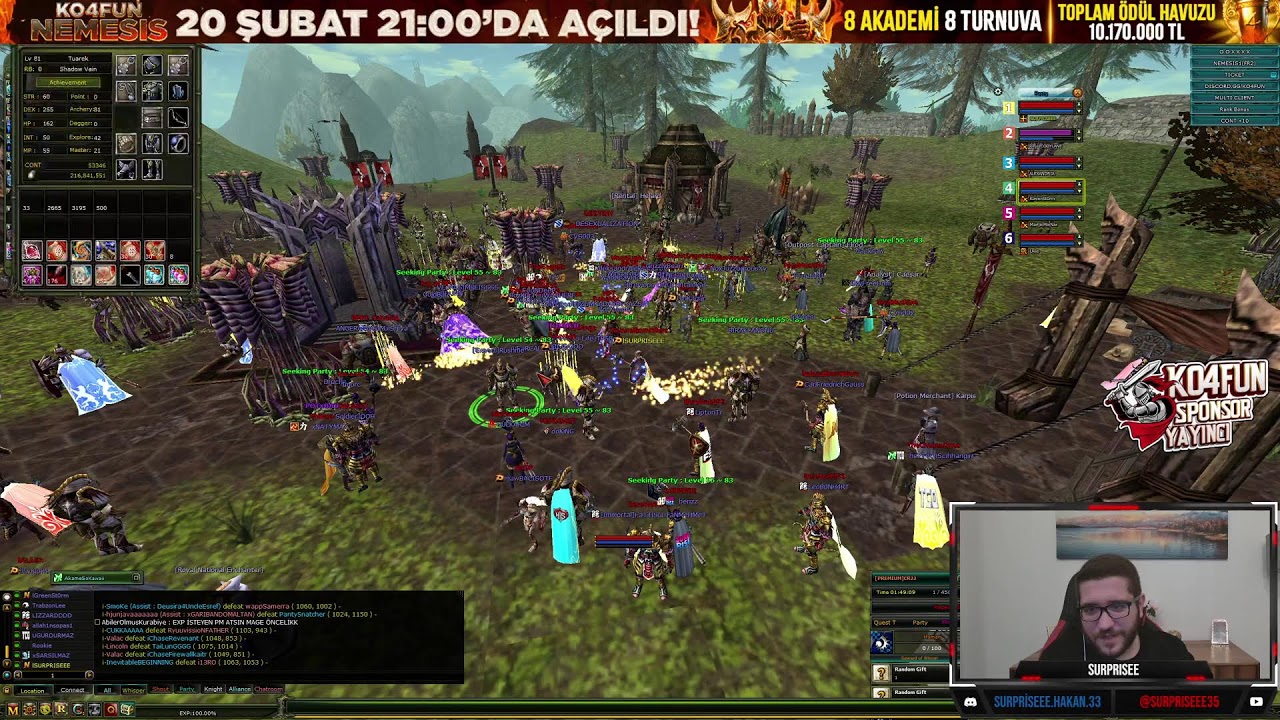 🏆#KO4FUN 🏆 20 ŞUBAT 2026 OFFİCİAL SUNUCUSU AÇILDI 🔥NEMESİS🔥 #knightonline #SURPRISEEE #mmorpg