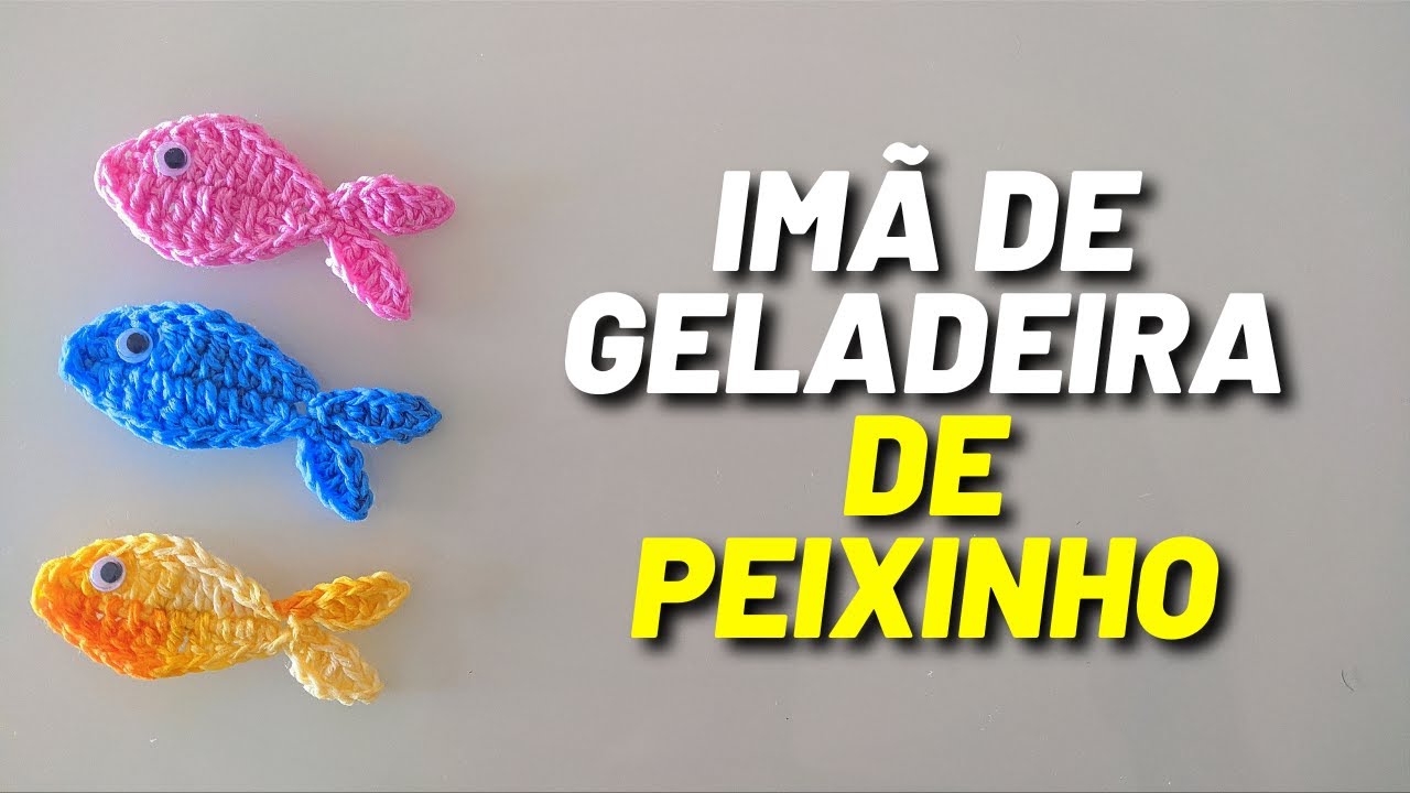 Passo a passo Imã de geladeira de peixinho