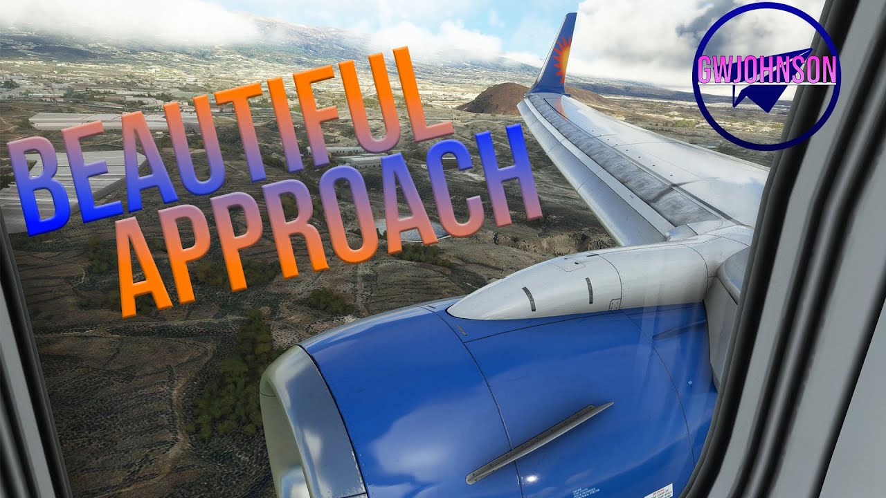 MSFS 4K60 - BEAUTIFUL APPROACH! - PMDG 737-800 Wing View Landing