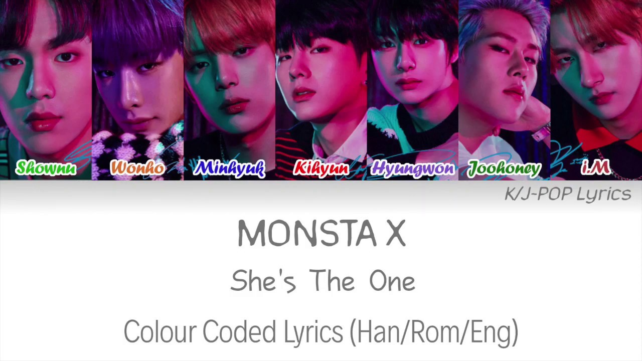 MONSTA X (몬스타엑스) - She's The One Colour Coded Lyrics
