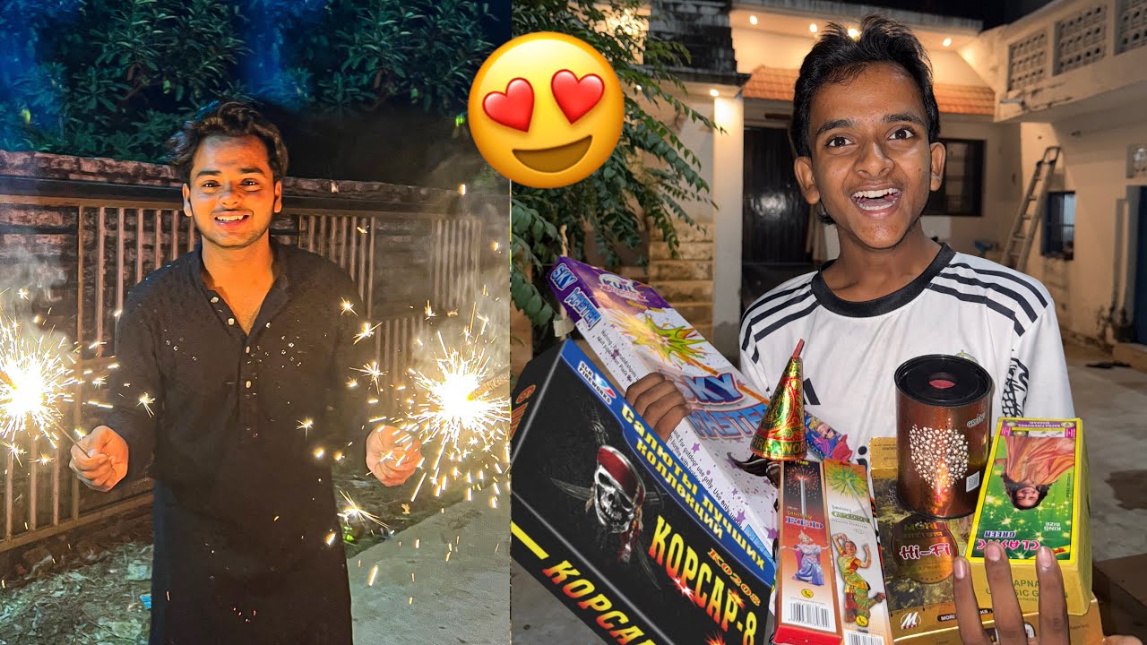 Diwali Celebration With Family 2025 😍 So Many Firecrackers 🔥