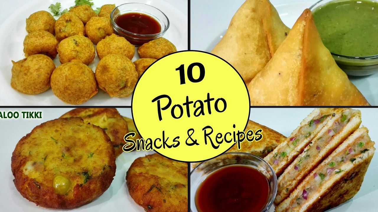 10 Potato Snacks & Recipes || by Priya