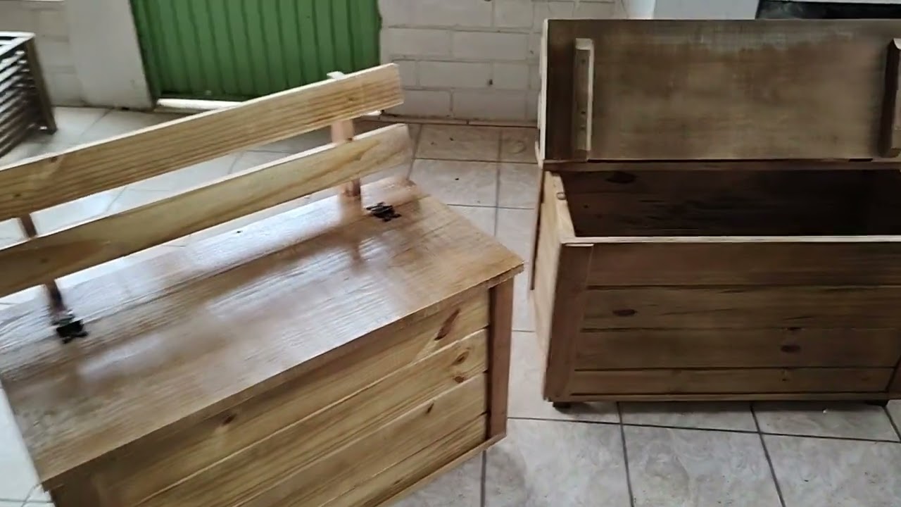 caixa de lenha de madeira