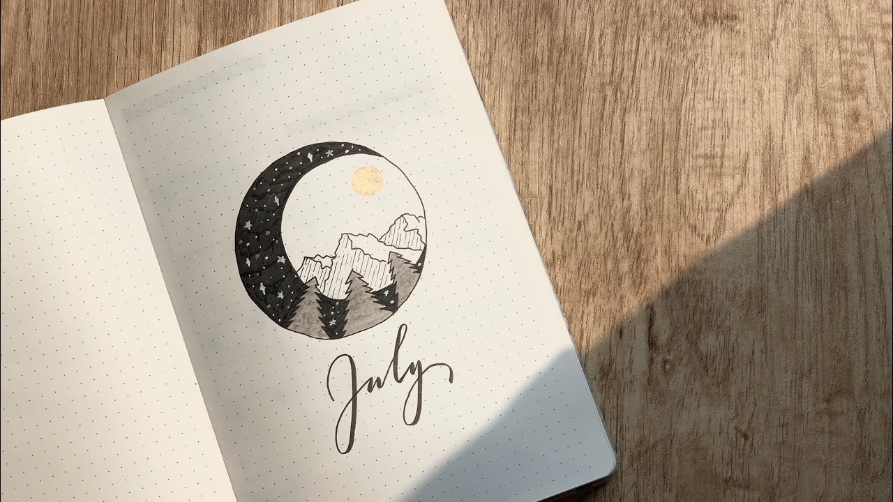 PLAN WITH ME - JULY Bullet Journal Setup #bulletjournal #bujosetup #bujo