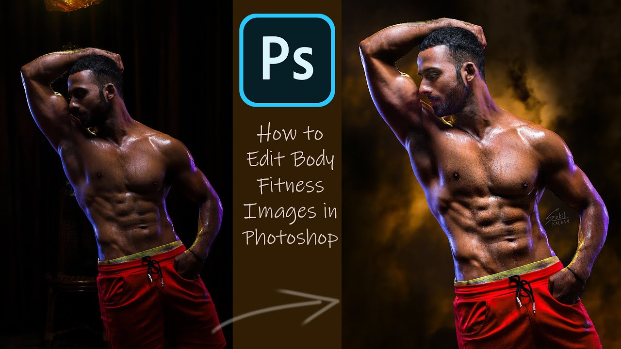 How to Edit Body Fitness images in Photoshop || Photoshop || Tutorial
